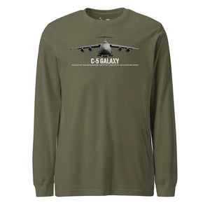 C-5 Galaxy Airframe Specs Long Sleeve T-Shirt