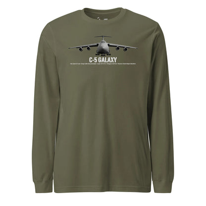 C-5 Galaxy Airframe Specs Long Sleeve T-Shirt