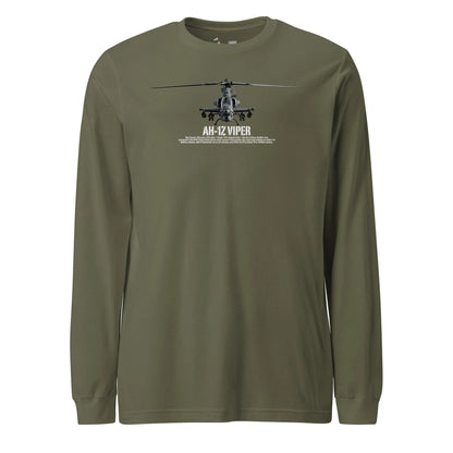 AH-1Z Viper Airframe Specs Long Sleeve T-Shirt
