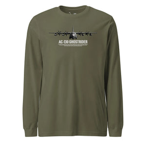 AC-130 Ghostrider Airframe Specs Long Sleeve T-Shirt