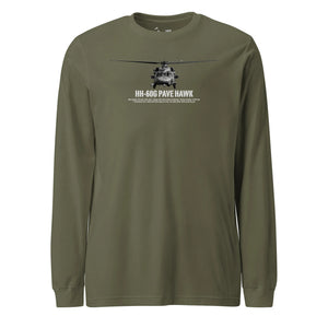 HH-60G Pave Hawk Airframe Specs Long Sleeve T-Shirt