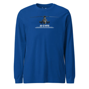 AH-1Z Viper Airframe Specs Long Sleeve T-Shirt