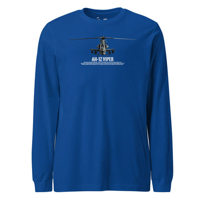AH-1Z Viper Airframe Specs Long Sleeve T-Shirt