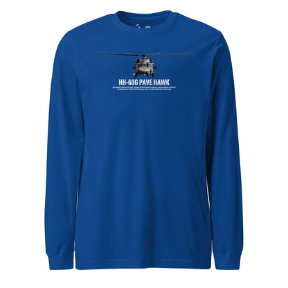 HH-60G Pave Hawk Airframe Specs Long Sleeve T-Shirt
