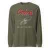 Ah-1f Cobra Blueprint Long Sleeve T-Shirt - OD Green