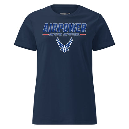 Airpower Anytime Anywhere Womens T-Shirt