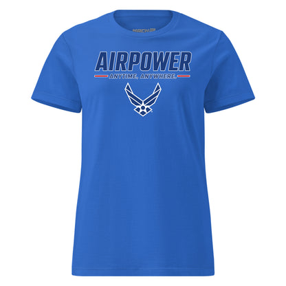 Airpower Anytime Anywhere Womens T-Shirt