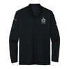 Air Force Civilian Service Nike Mens Dri-FIT Long Sleeve Micro Pique 2.0 Polo - Black