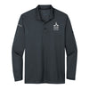 Air Force Civilian Service Nike Mens Dri-FIT Long Sleeve Micro Pique 2.0 Polo - Grey