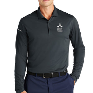 Air Force Civilian Service Nike Mens Dri-FIT Long Sleeve Micro Pique 2.0 Polo