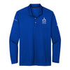 Air Force Civilian Service Nike Mens Dri-FIT Long Sleeve Micro Pique 2.0 Polo - Royal