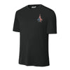 F-15 "Eagle" Rivet Flag Performance T-Shirt - Black