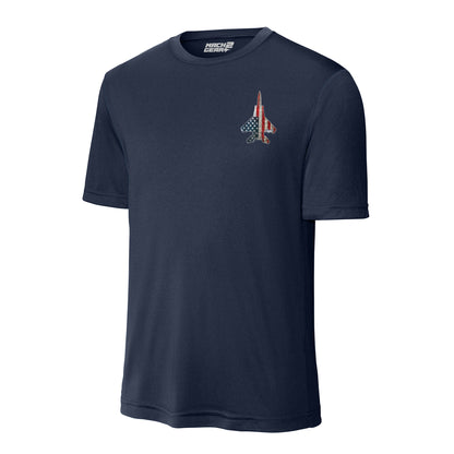 F-15 "Eagle" Rivet Flag Performance T-Shirt