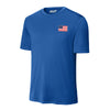 American Flag Performance T-Shirt - Royal