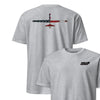 MQ-9 "Reaper" Rivet Flag Front & Back T-Shirt - Heather Gray