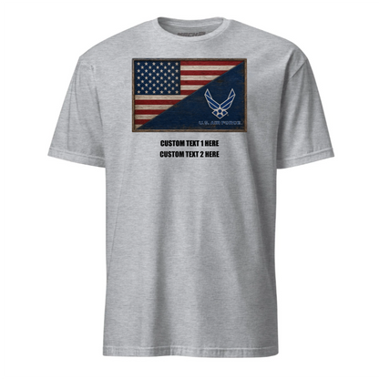 Custom Air Force Diagonal Flag Design T-shirt - Mach 2 Gear