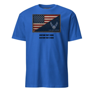 Custom Air Force Diagonal Flag Design T-shirt - Mach 2 Gear