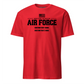 Custom Air Force Old Glory Design T-shirt Black Ink- Mach 2 Gear