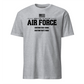 Custom Air Force Old Glory Design T-shirt Black Ink- Mach 2 Gear