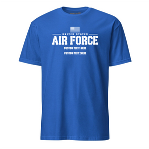 Custom US Air Force Old Glory Design T-shirt White Ink- Mach 2 Gear