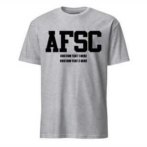 Custom AFSC Design T-shirt Black Ink- Mach 2 Gear