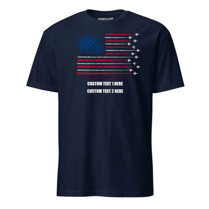 Custom Smoke Flag Design T-shirt - Mach 2 Gear