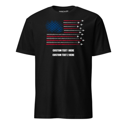 Custom Smoke Flag Design T-shirt - Mach 2 Gear
