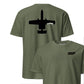 A-10 "Warthog" Stealth Silhouette Front & Back T-Shirt