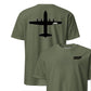 C-130 "Herc" Stealth Silhouette Front & Back T-Shirt