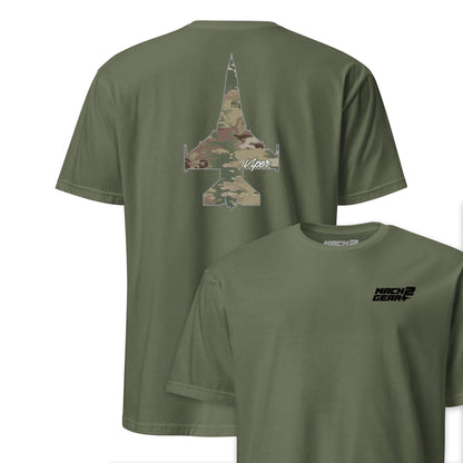 F-16 "Viper" OCP Camo Silhouette Front & Back T-Shirt