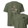 F-35 "Panther" OCP Camo Silhouette Front & Back T-Shirt - OD Green