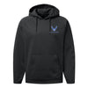 USAF Insignia Tagline Performance Hoodie - Black
