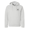 USAF Insignia Blackout Tagline Performance Hoodie - Silver
