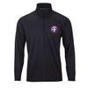 World War II Allied Forces Insignia Performance Quarter Zip - Black
