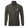 USAF Insignia Blackout Performance Quarter Zip - Charcoal