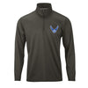 USAF Insignia Performance Quarter Zip - Charcoal