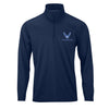 USAF Insignia Tagline Performance Quarter Zip - Navy
