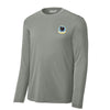194th Fighter Squadron Long Sleeve Performance T-Shirt - Concrete Heather