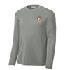 182nd Fighter Squadron Long Sleeve Performance T-Shirt - Concrete Heather