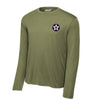 World War II Roundel Long Sleeve Performance T-Shirt - OD Green