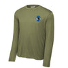195th Fighter Squadron Long Sleeve Performance T-Shirt - OD Green