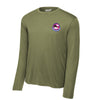 477th Electronic Combat Squadron Long Sleeve Performance T-Shirt - OD Green