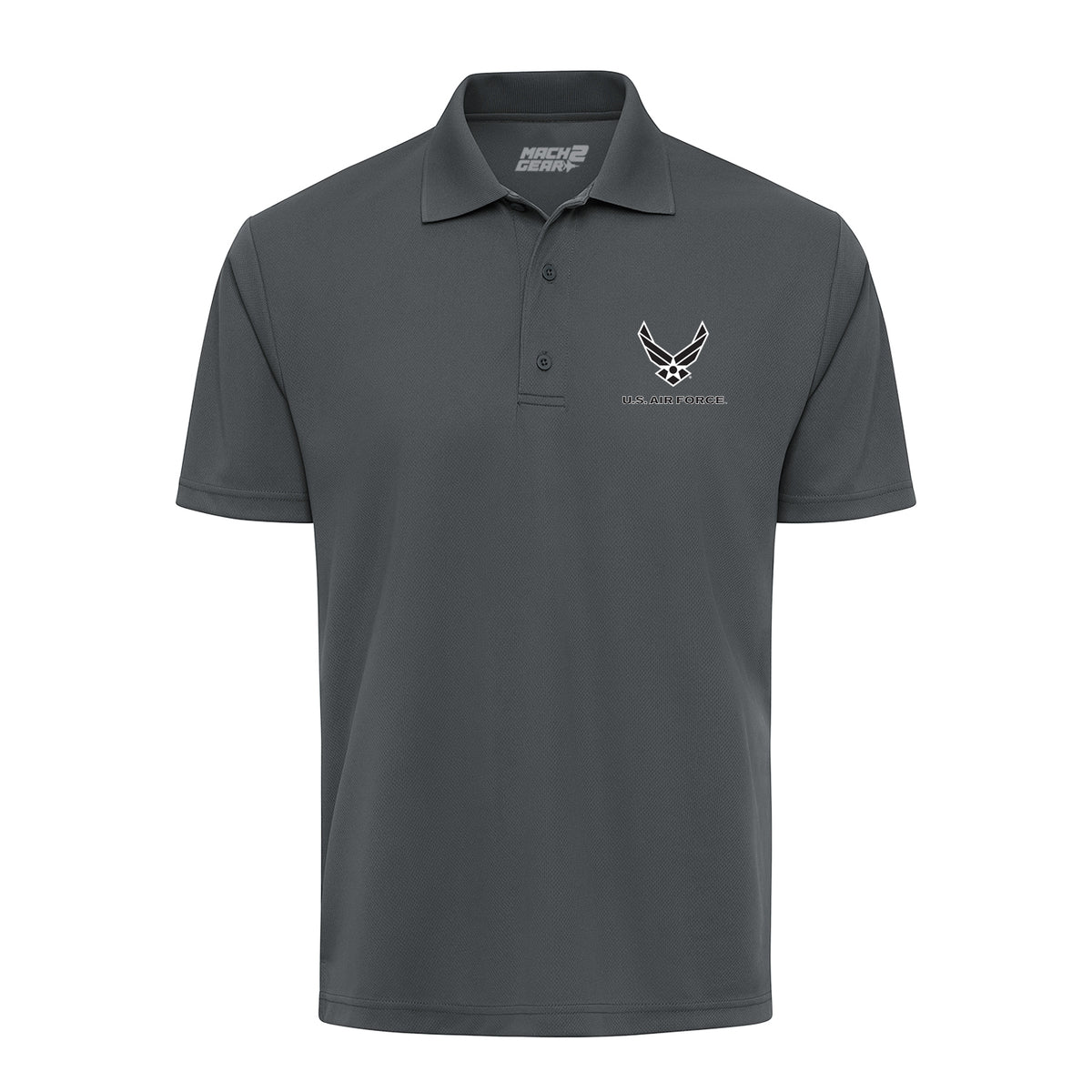 USAF Insignia Blackout Tagline — Charcoal