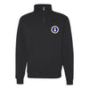 USAF Emblem Quarter Zip Sweatshirt - Black
