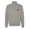 44th Reconnaissance Squadron Quarter Zip Sweatshirt - Heather Grey