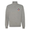 182nd Fighter Squadron Quarter Zip Sweatshirt - Heather Grey