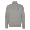 377th Fighter Squadron Quarter Zip Sweatshirt - Heather Grey