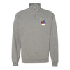 108th Air Refueling Squadron Quarter Zip Sweatshirt - Heather Grey