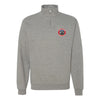 176th Fighter Squadron Quarter Zip Sweatshirt - Heather Grey