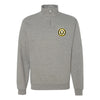 493rd Fighter Squadron Quarter Zip Sweatshirt - Heather Grey